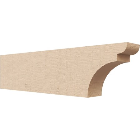 Ekena Millwork 2in. W x 4in. H x 16in. L Yorktown Woodgrain TimberThane Rafter Tail, Primed Tan RFTUR02X04X16YORRCPR